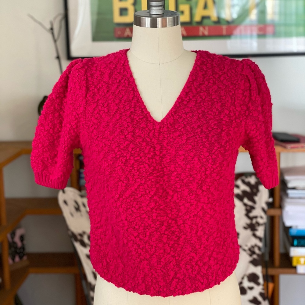 Vintage short sleeved sweater, S